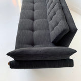 Mid Century Modern Adrian Pearsall Sofa with New Black Upholstery