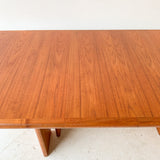 Danish Teak Dining Table with 2 Leaves