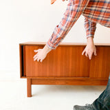 Mid Century Modern Teak Media Cabinet