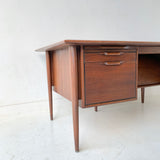 Mid Century Modern Walnut Executive Desk