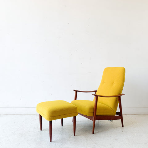 Stokke Fabrikkers Recliner with Ottoman – Atomic Furnishing & Design