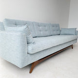 Rowe Sofa with New Light Blue Upholstery