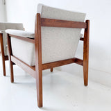 Pair of Mid Century Modern Paoli Lounge Chairs with New Upholstery