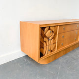 Mid Century Modern Brutalist Low Dresser