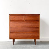 Mid Century Modern Highboy Dresser by Dixie