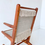 Hand Woven Walnut Chair by Neil Goss