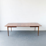 Mid Century Lane Tuxedo Dining Table with 3 Leaves