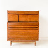 American of Martinsville Highboy Dresser