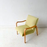 Mid Century Modern Thonet Lounge Chair with New Upholstery