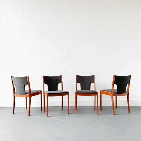 Set of 4 Danish Teak Dining Chairs