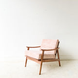Lounge Chair with Blush Upholstery