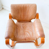 Pair of Vintage Leather Lounge Chairs