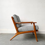 Pair of Danish Lounge Chairs with New Upholtstery