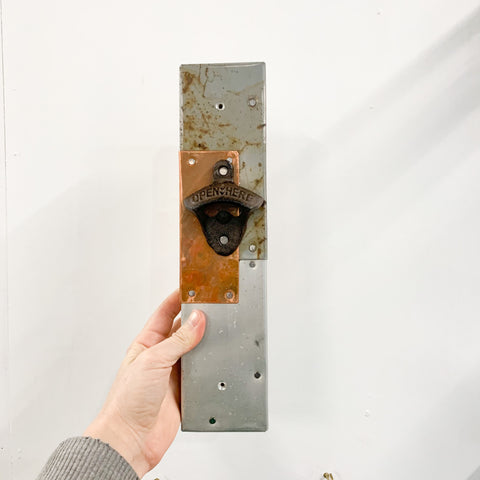 Recycled Metal Bottle Opener - A