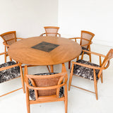 Mid Century Modern Gaming Table with 6 Chairs - Copenhagen by Morganton