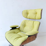 Mid Century Modern Plycraft Lounge Chair and Ottoman with New Upholstery