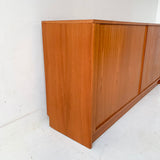 Danish Teak Tambour Door Dresser