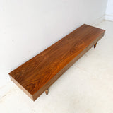 Mid Century Modern Bench with New Upholstery by American of Martinville