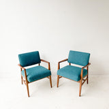 Pair of Marble Imperial Occasional Chairs