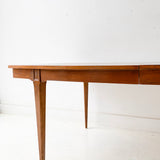 Mid Century Modern Walnut Dining Table with 2 Leaves