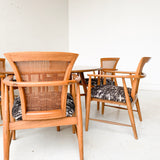 Mid Century Modern Gaming Table with 6 Chairs - Copenhagen by Morganton