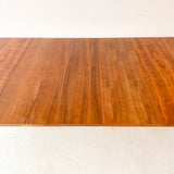 Mid Century Modern Walnut Dining Table with 3 Leaves