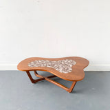 Mid Century Modern Amoeba Shaped Coffee Table