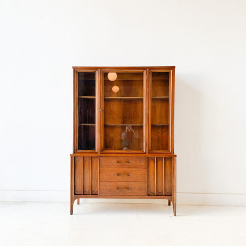 Mid Century Modern Sculpted Front Hutch