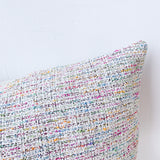 Rainbow/White Lumbar Pillow