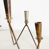 Pair of Metal Candlestick Stands
