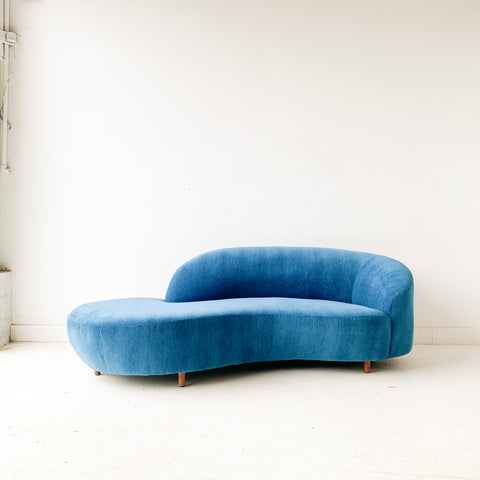 Vintage “Cloud” Style Sofa with New Upholstery