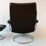 Mid Century Modern Ekornes Lounge Chair and Ottoman