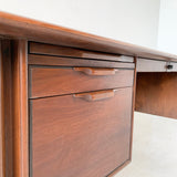 Mid Century Modern Walnut Executive Desk