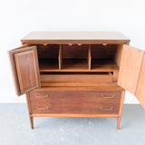 Mid Century Broyhill Forward Highboy Dresser