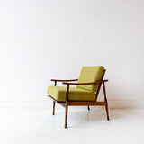 Mid Century Lounge Chair with New Upholstery - Made in Italy