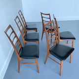 6 Danish Teak Koefoed Hornslet Dining Chairs