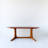 Danish Teak Niels Moller for Gudme Dining Table with 2 Leaves