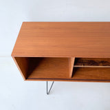 Danish Teak Media Center on Hairpin Legs