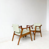 Pair of Mid Century Occasional Chairs with Tilt Backs