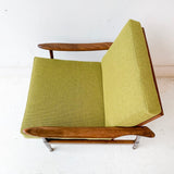 Mid Century Lounge Chair with New Upholstery - Made in Italy