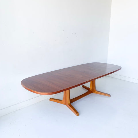 Danish Teak Niels Moller for Gudme Dining Table with 2 Leaves