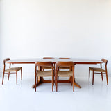 Danish Teak Niels Moller for Gudme Dining Table with 2 Leaves