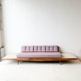 Adrian Pearsall Platform Sofa with Travertine End Tables