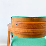 Pair of Gunlocke Chairs with New Green Upholstery