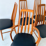 Set of 8 Koefoed Hornslet Dining Chairs with New Upholstery