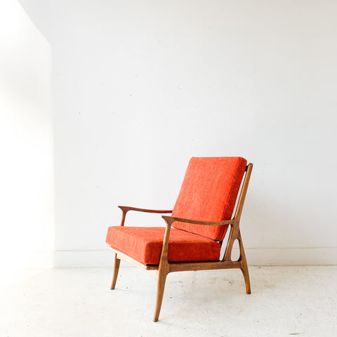 Mid Century High Back Lounge Chair