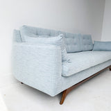 Rowe Sofa with New Light Blue Upholstery