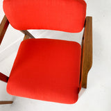 Pair of Occasional Chairs - Orange/Red