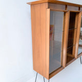 Mid Century Modern Walnut Curio Cabinet