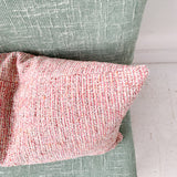 Pink Tweed Lumbar Pillow